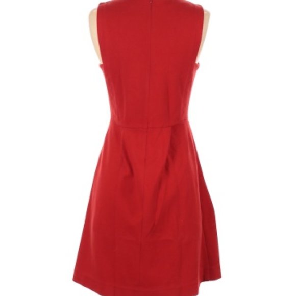 Madewell Abroad Red Fit & Flare Dress Size 6 - Picture 3 of 3